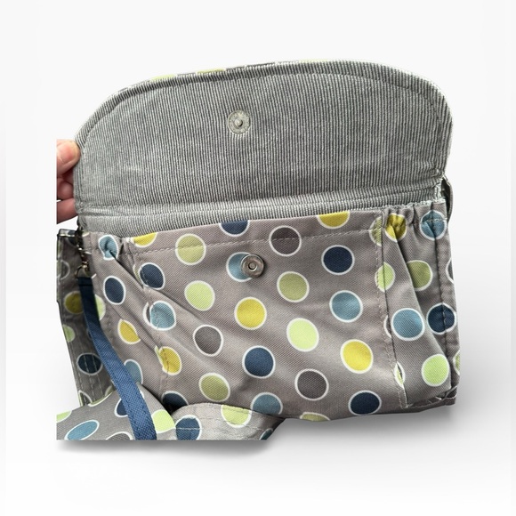 LillyBit Diaper Clutch Bag Tote On The Go Polka Dots Travel Bag Shopper - Picture 3 of 7